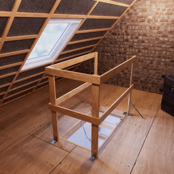 Timber Loft Ladder Balustrade
