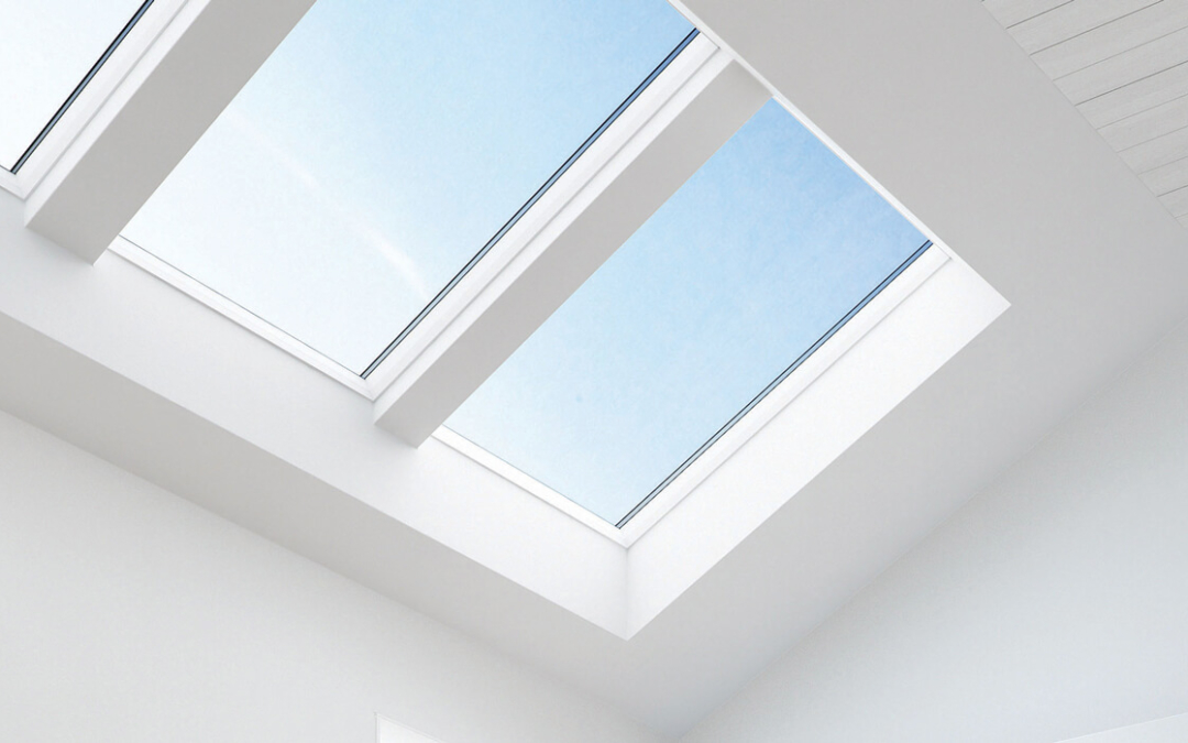 white finish roof windows