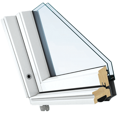 Our White Painted roof window is painted with a clean coat of white paint