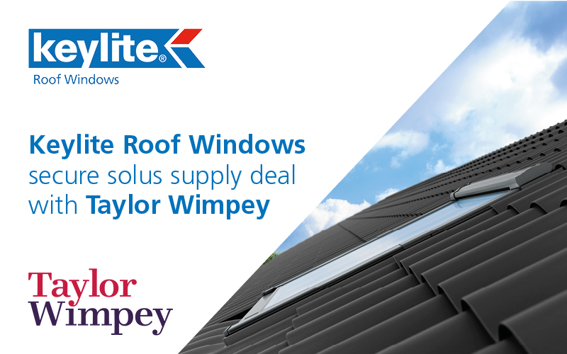 Keylite Roof Windows Secure Solus Supply Deal with Taylor Wimpey