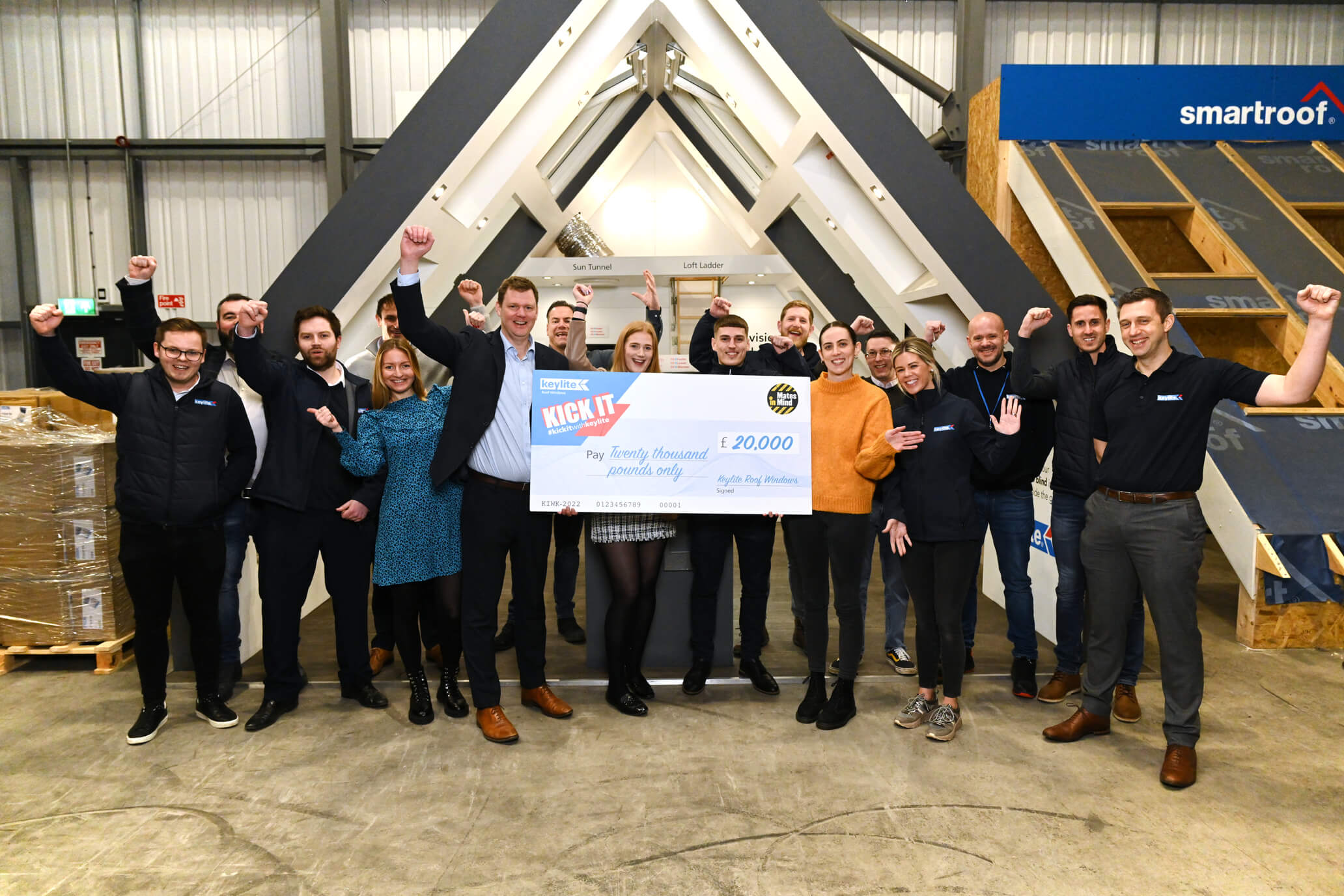 Keylite raises £20,000 for construction mental health charity